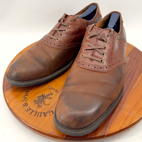 Johnston & Murphy Tabor XC4 Saddle Oxford Shoes Mens 11 Brown Waterproof Leather main image 8